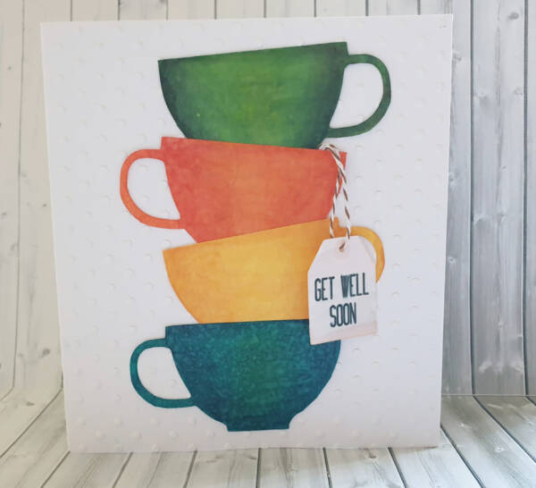 Teacup Get Well Soon Card