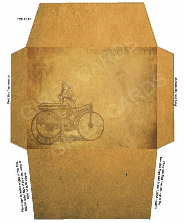 Vintage Envelope Template #3 - Image 2