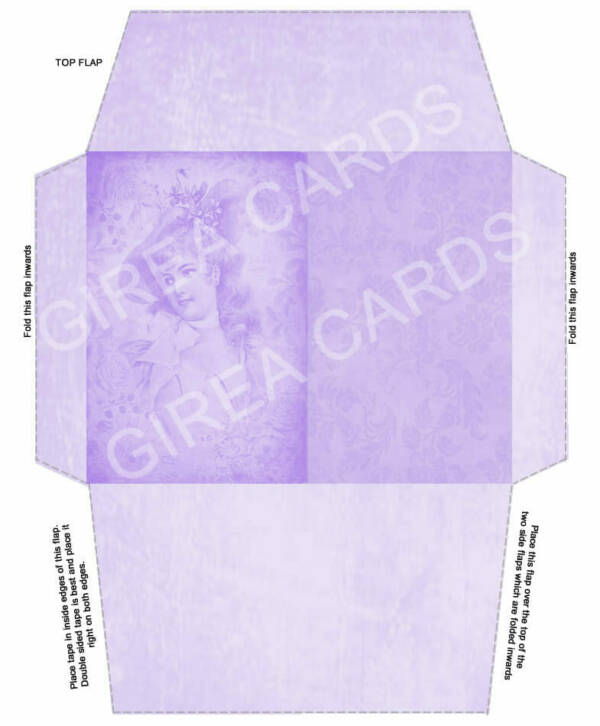 Vintage Envelope Template #V4 - Image 2
