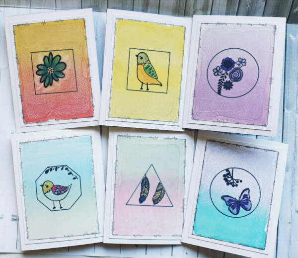 Set of 6 Gift Cards