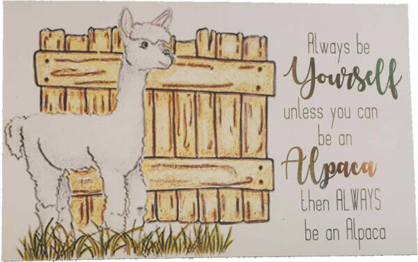 Always be an Alpaca Digital Stamp
