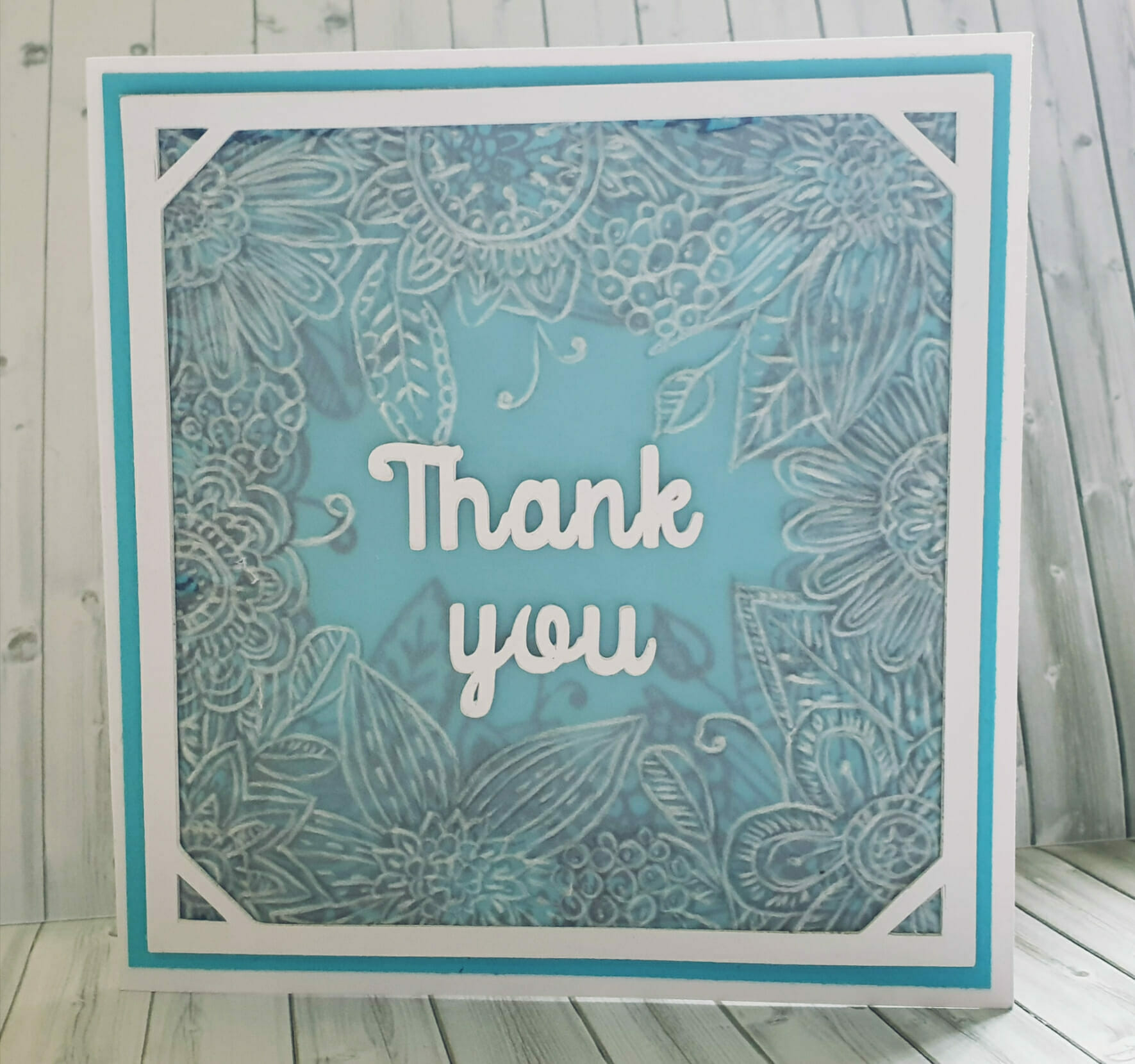 Embossed Thank You card - Handpress Cards Australia