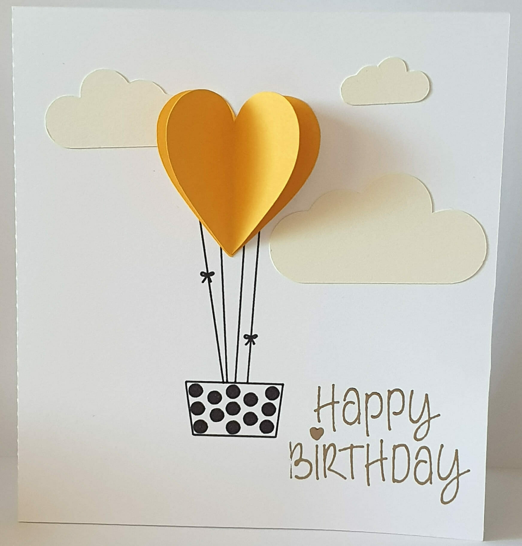 Happy Birthday with Hearts Card