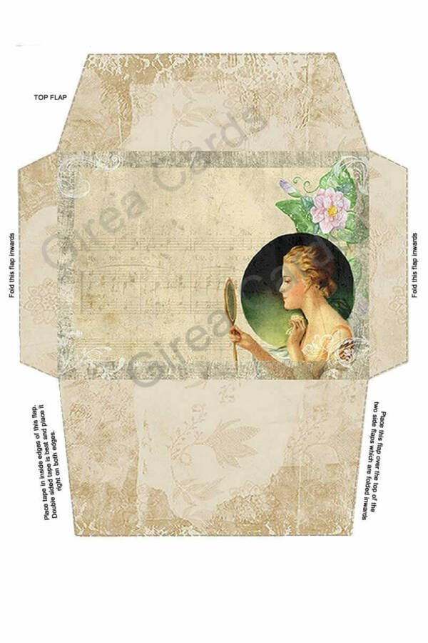 Vintage Envelope Template V1 - Image 2
