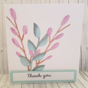 Thank You with metallic accents Greeting Card