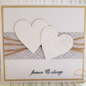 wedding or engagement handmade greeting card