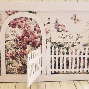 floral themed birthday card