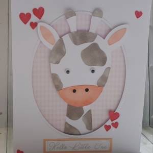 handmade new baby greeting card
