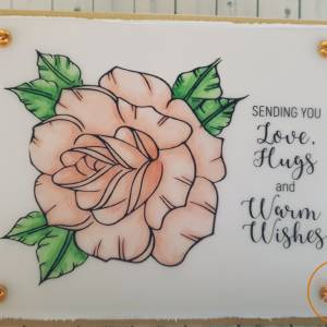 love and hugs greeting card