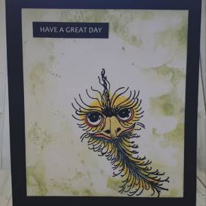 emu birthday greeting card