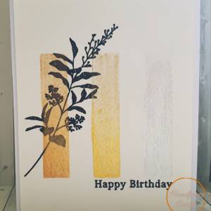 Metallic Bar Birthday Card