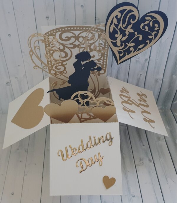 Wedding Day Pop Up Card - Image 2