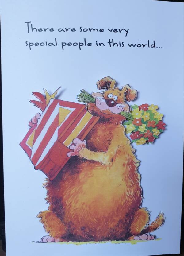teddy bear large birthday card