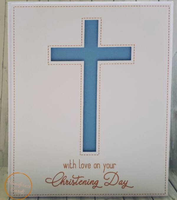 baby christening card