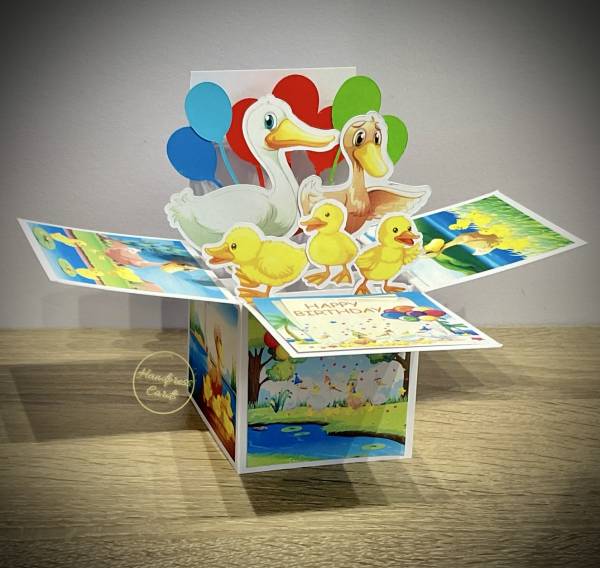 Ducks - Pop up Box card