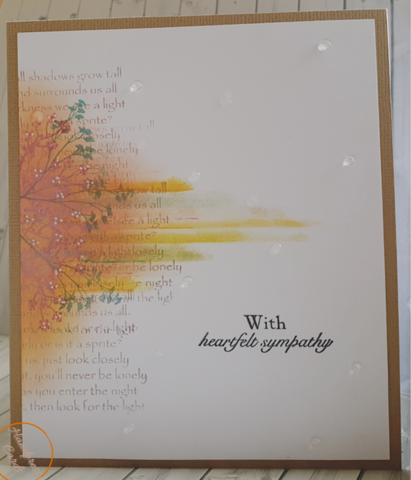 heartfelt sympathy card