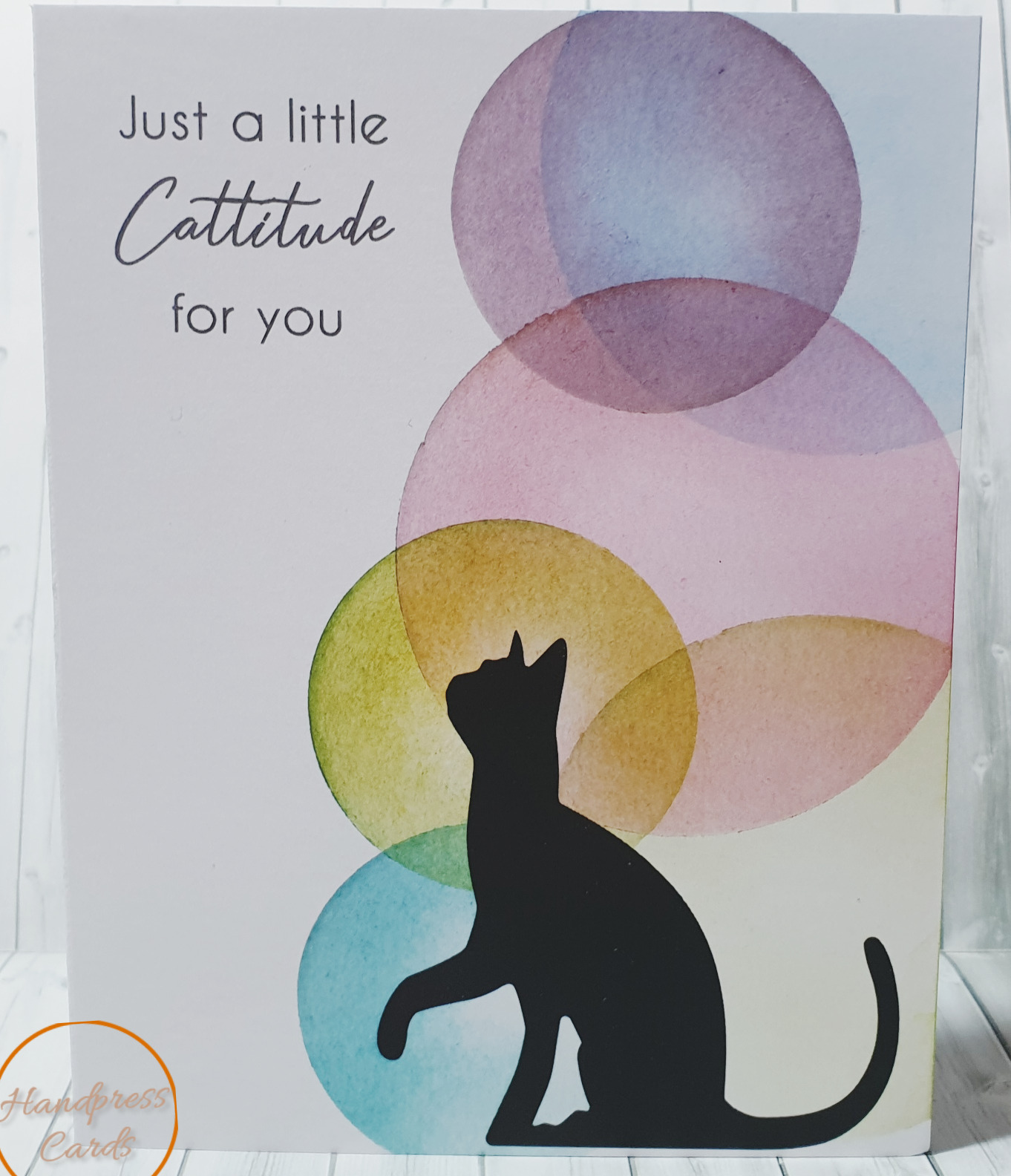 Say it with Cattitude Greeting Card - Handmade personalised greeting ...