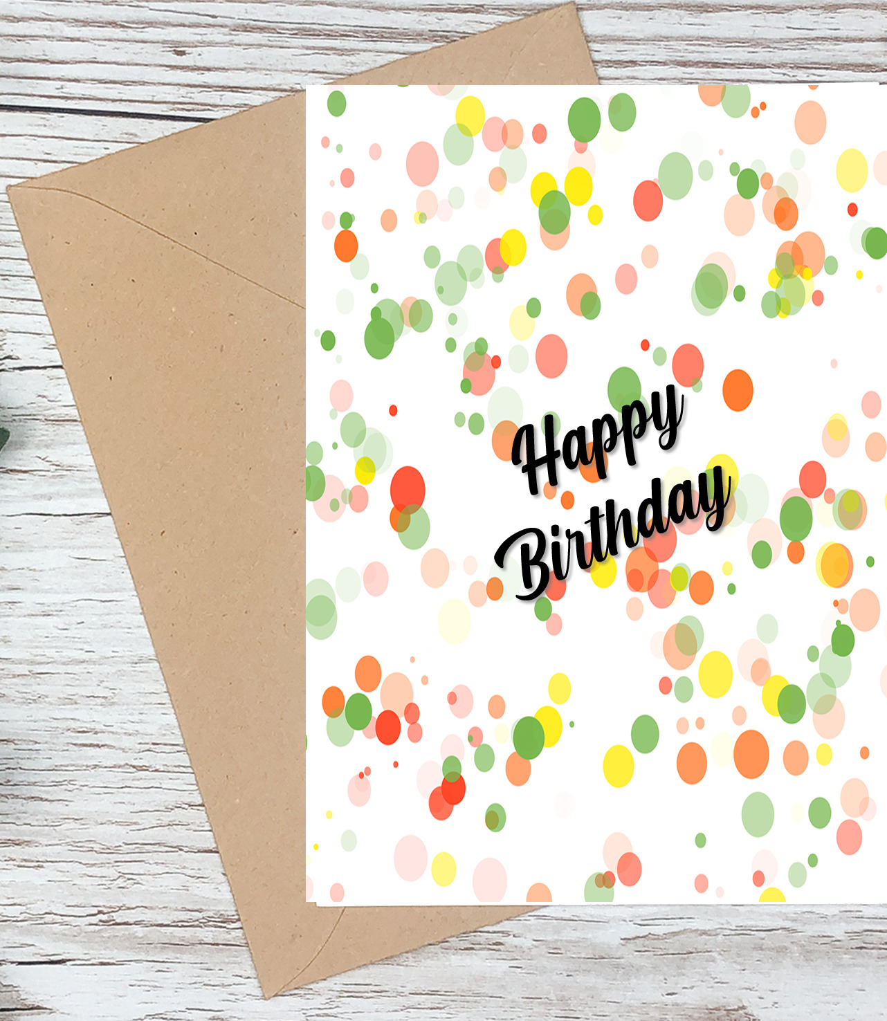Confetti Birthday Cards Set of 4 Handpress Cards Australia