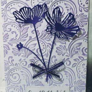 Lilac Floral Special Wishes Greeting card