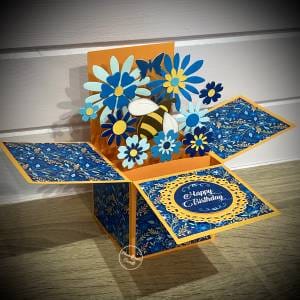 Flowers Pop-up box card