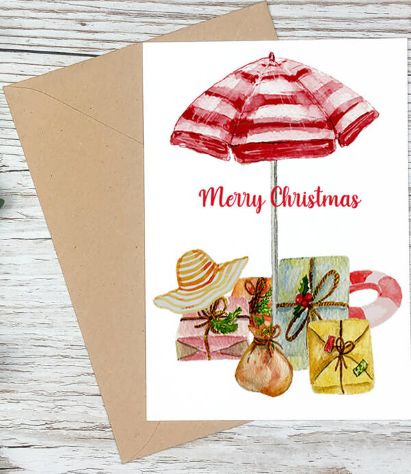 Aussie Merry Christmas greeting card