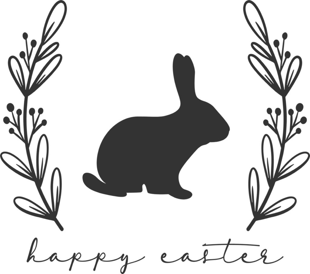 Bunny happy eastersingle Fw easter greeting cards
