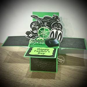 Motorbike Pop up card