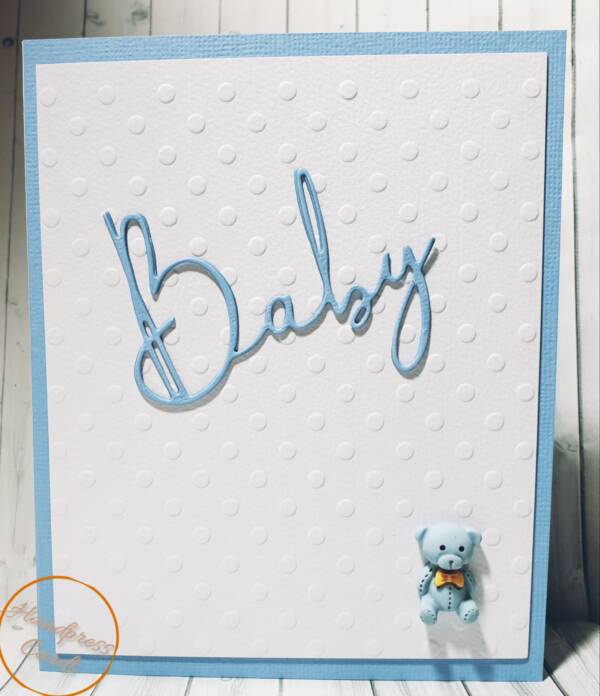 Welcome baby boy greeting card