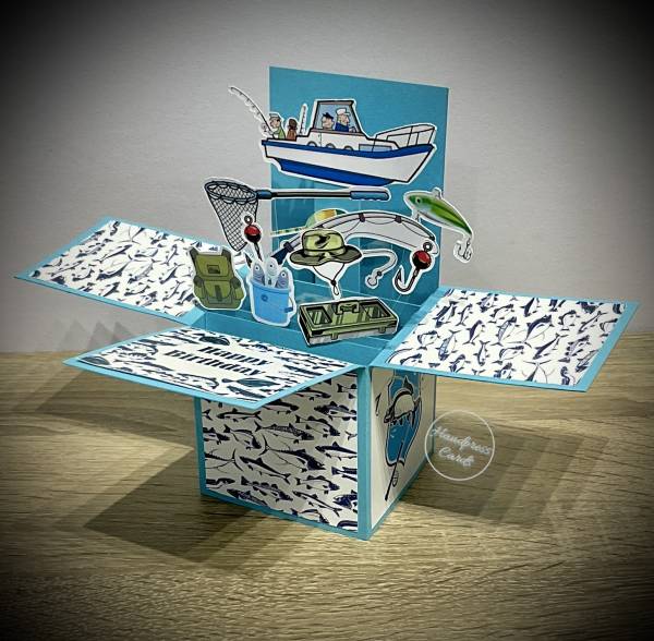 Fishing Box Pop-up card