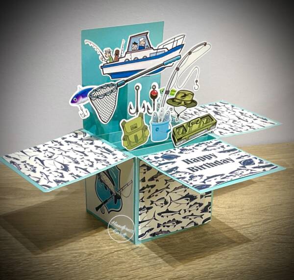 Fishing Box Pop-up card - Image 3