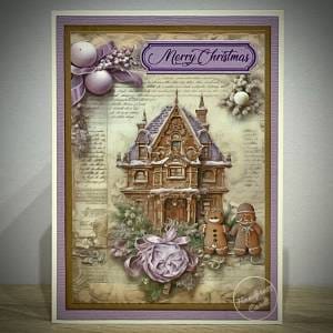 Gingerbread house Christmas card