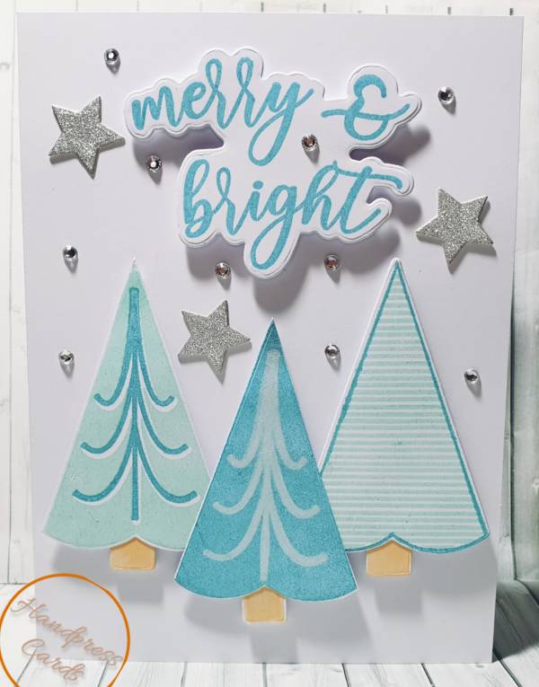 merry and bright christmas card