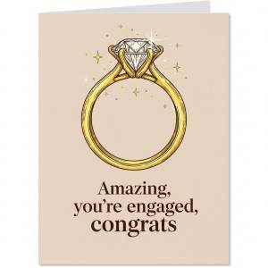 engagement greeting card