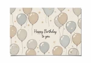 free birthday greeting card to print