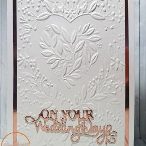 handmade wedding card