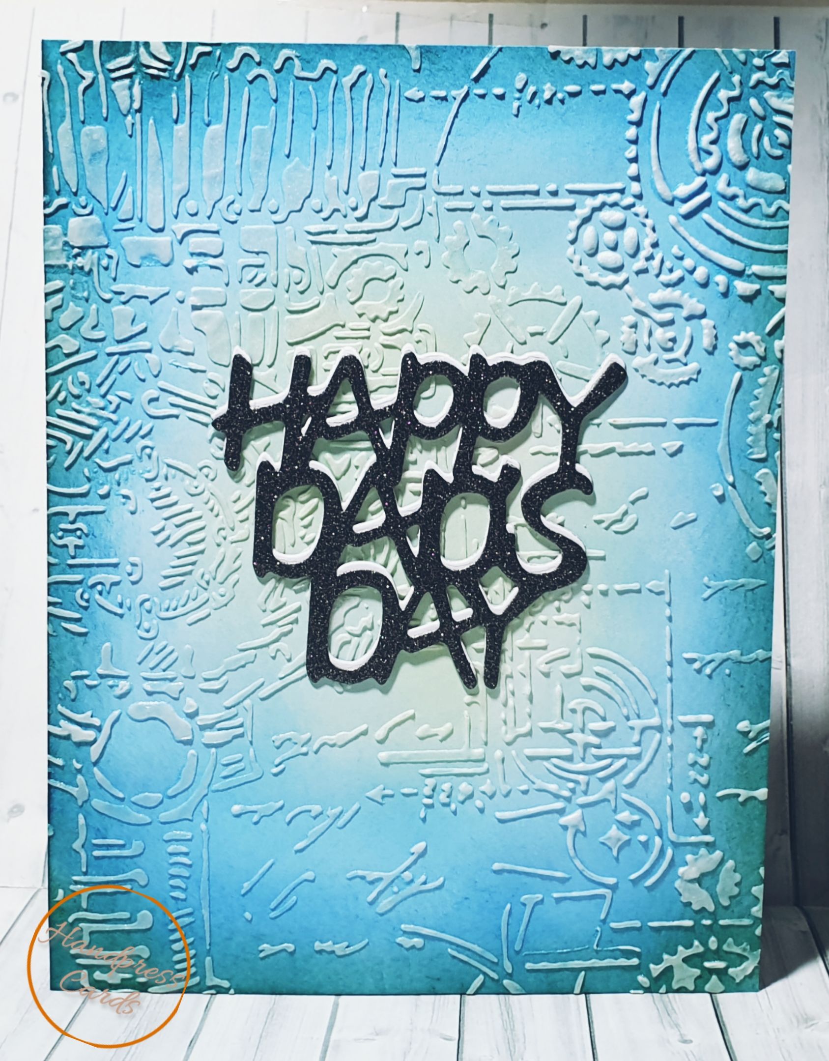 Happy Father's Day Greeting Card in blue
