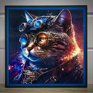 Steampunk Cat Card