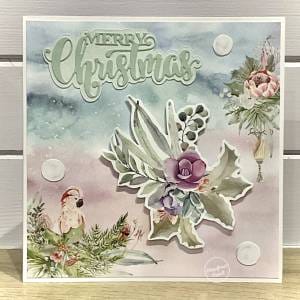 Pastel cockatoo Christmas Card