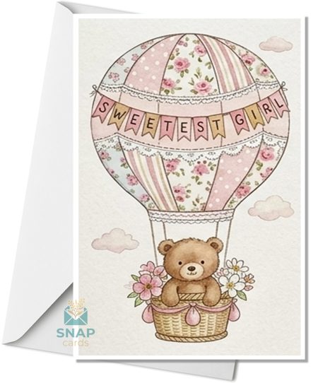 welcome baby girl cards