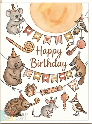 Child's birthday card pack sent for up to 3 years with Snapcards