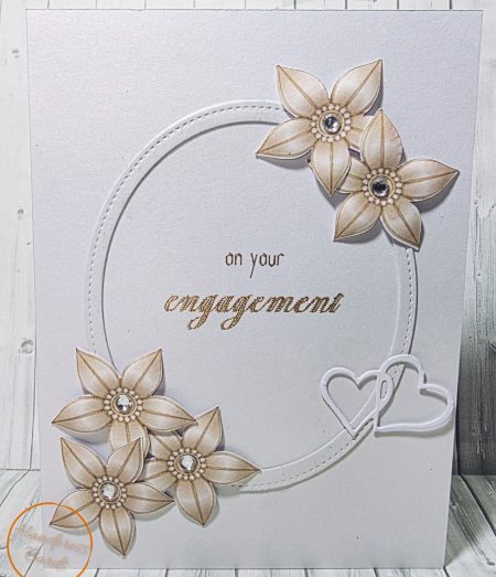 handmade engagement card