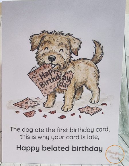 belated birthday card | Paperhugz