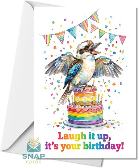 kookaburra birthday card | Paperhugz