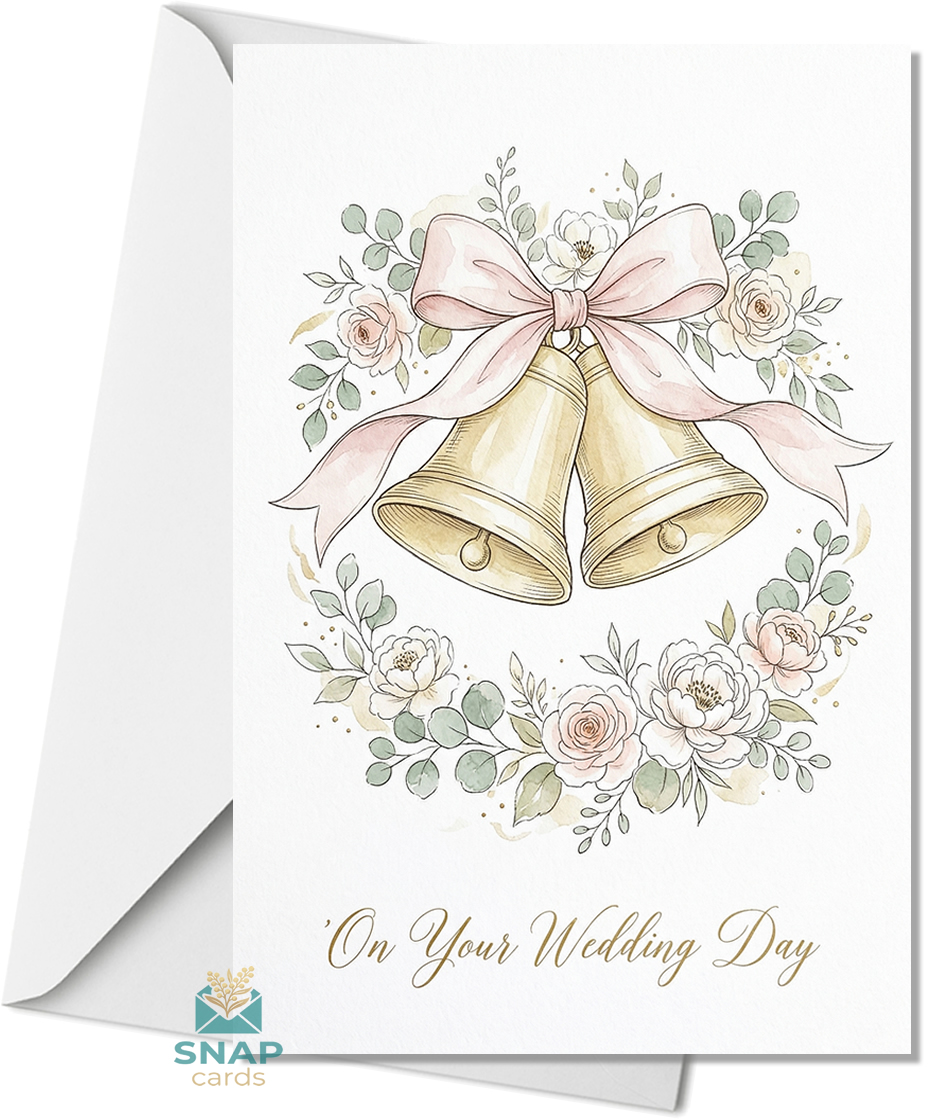 wedding bells greeting card | Paperhugz