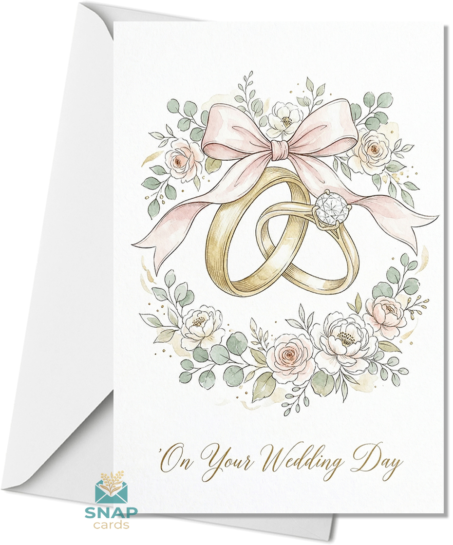 wedding rings greeting card | Paperhugz