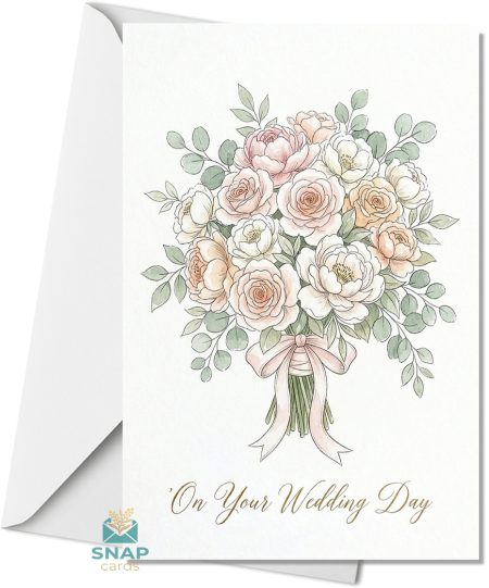 wedding bouquet wedding card | Paperhugz